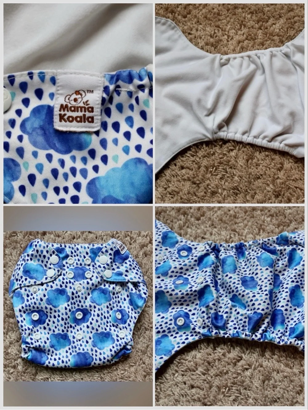 Reusable Kids Diaper Cover - Cloud & Galaxy Prints (Multi)